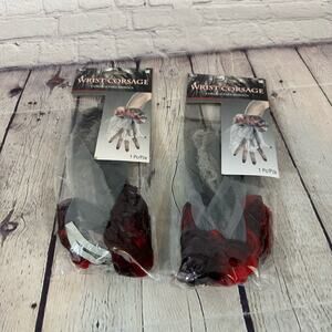 Set of 2 Halloween Costume Zombie Wrist Corsages